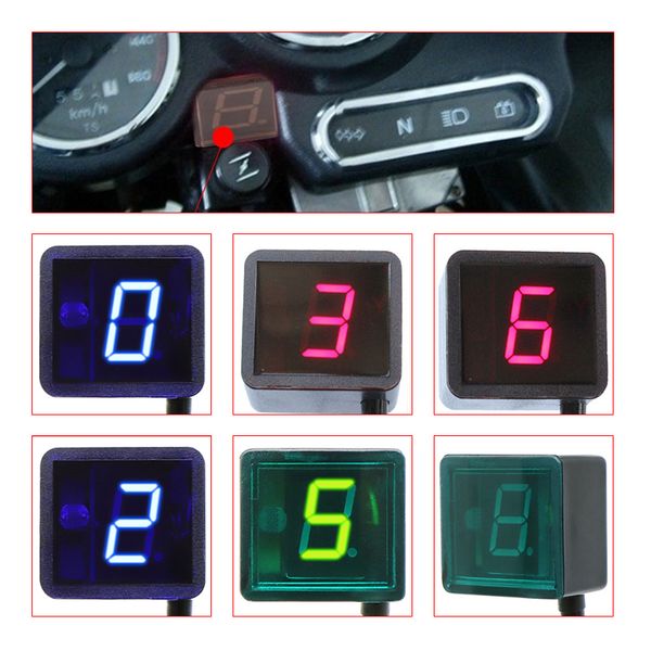 Universal Strong Magnet Ultra Thin Motorcycle 8 Speed Digital Gear Indicator Motorcycle Affichage Shift Lever Lever