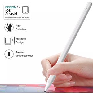 Stylets universels pour apple iPhone IOS Android windows tablette pour pc avec stylet pour samsung palm rejet écran tactile stylet actif blanc