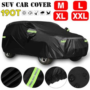 Universal SUV Full Car Snow 190T Waterdichte Anti UV Sunshade Auto Stofdichte Cover voor VW Passat // Jeep /