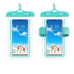 Étuis de téléphone de natation universels, sacs étanches en PVC, pochette de brassard, sac sec, couverture sous-marine pour Samsung Galaxy S8 s9 s10 s23 iPhone 14 13 12 11