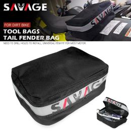 Sacs de queue universels Stockage de sacs à outils Sangages imperméables pour les accessoires de moto de garde-boue arrière de motocross de vélo de terre