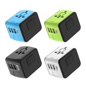 Adaptateur de prise de voyage universel, chargeur International, 3 Ports USB, prise de Type C, convertisseur d'alimentation domestique et extérieur