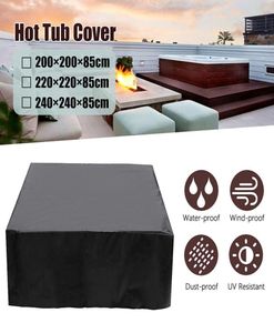 Universele Tub Stofkap Cap Waterdichte Jacuzzi UV Proof AllWeather Spa Cover Cap Protector lente Sneeuw Regen Dust Covers1584163