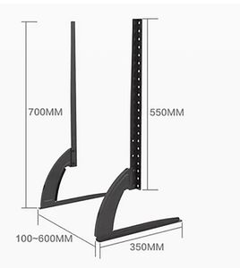 Base de meuble TV universelle pour écran plat LCD Plasma 32 à 65 pouces, support de moniteur réglable en hauteur, charge jusqu'à 50 kg