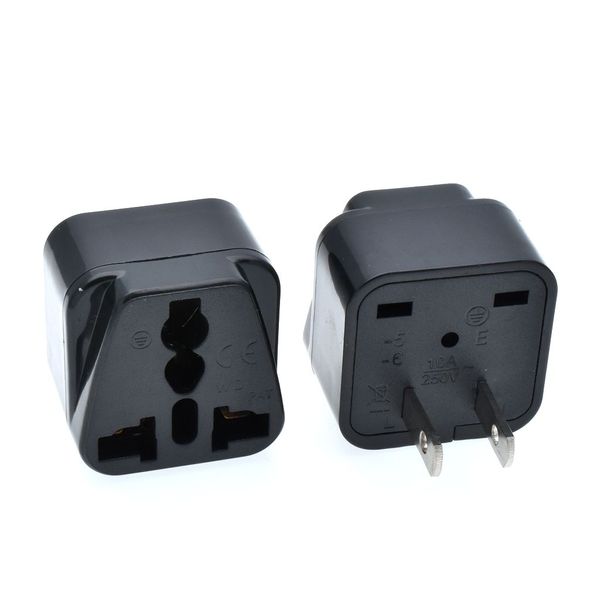 Adaptador de potencia de enchufe universal de EE. UU. AU EU a la China de los EE. UU. Japón Adaptador de viaje Converter Electric Converter Cargador Cargador de alta calidad de alta calidad