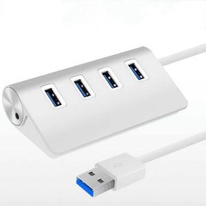 Universal USB HUB ALTA VELOCIDAD 5GBPS Multi USB 3.0 4-puerto Multi Hub Splitter Adaptador de aluminio Expandor para portátil PC portátil