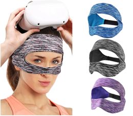 Accesorios universales VR para Vision Pro VR cubierta de máscara de ojos banda para el sudor transpirable ajustable auriculares de realidad Virtual para Meta Quest 3 Pico 4