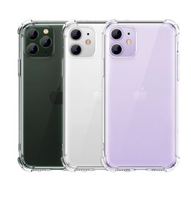 Funda de teléfono transparente de TPU suave, funda protectora a prueba de golpes para iPhone 11 12 pro max 7 8 X XS note10 S10