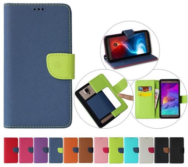 Cartera universal PU Funda de cuero con tapa con tarjeta de crédito Funda con tapa para teléfono de 3.5 pulgadas a 6.9 pulgadas para iphone 14Pro Max Samsung HuaWei