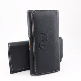 Universele portemonnee PU lederen horizontale holster telefoon case cover pouch taille tas met riemclip voor iphone 11 pro max x xs xr 8 3.0-6,0 inch