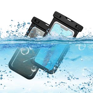 Funda universal a prueba de agua para iPhone 15 14 Pro Max Bolsa seca para teléfono celular Bolsa impermeable para teléfono Cámara de alta definición Operación de pantalla táctil