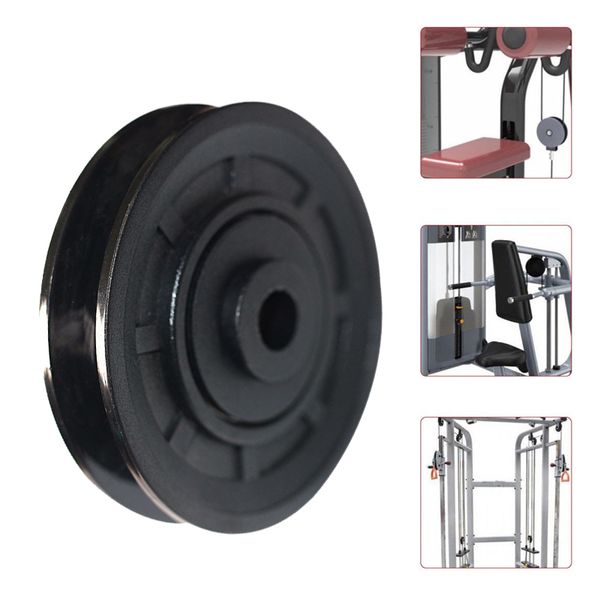 Accessoires de roue de poulie de roulement universel câble en nylon résistant à l'usure diamètre de l'équipement de fitness de gymnastique 70mm/90mm/105mm remplacement pour pièces de pièces jointes de machines de sport