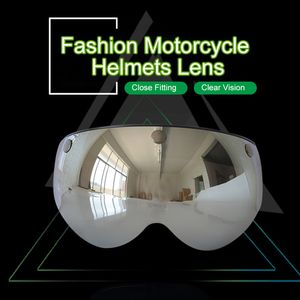 Universal Winddicht 3-Snap Front Flip Up Visor Wind Shield Lens voor Motorfietshelm Zonnebril