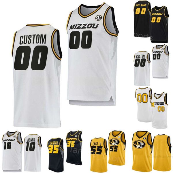 University Basketball 10 Nick Honor Jersey Missouri Tigers College 35 Noah Carter 2 Tamar Bates 31 Caleb Grill 23 Shaw Sean East II pour les fans de sport Numéro de nom personnalisé