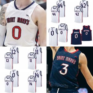 Universiteitsbasketbal 44 Alex Ducas Jerseys Saint Marys Gaels College 20 Mahaney 1 Harry Wessels 25 Mason Forbes 11 Mitchell Saxen 5 Joshua Jefferson Marineblauw Wit