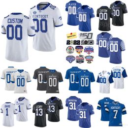 Football universitaire Kentucky Wildcats Jersey College 13 Devin Leary 1 Ray Davis Barion Brown Maxwell Hairston Tayvion Robinson DEryk Jackson Dane Key ProSphere