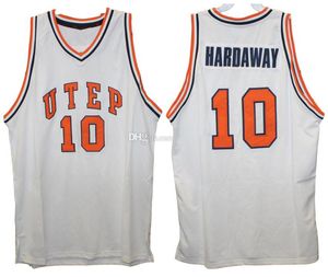 Universiteit van Texas El Paso Utep Miners Timothy Duane Tim Hardaway #10 Retro Basketball Jersey heren ED Custom Number Name Jerseys