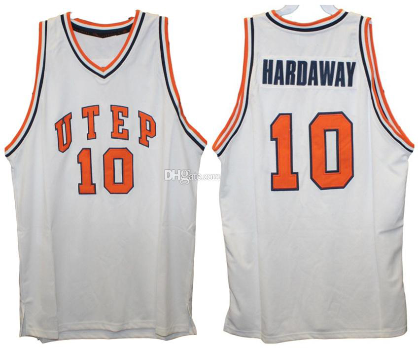 Universiteit van Texas El Paso UTEP Miners Timothy Duane Tim Hardaway # 10 Retro Basketball Jersey Heren Stitched Custom Number Name Jerseys