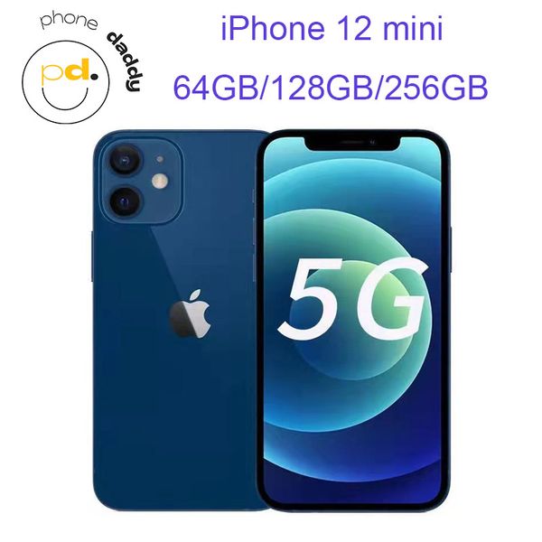 Déverrouillé Apple iPhone 12 Mini authentine RAM 4 Go Rom 64/128/256 Go A14 iOS Face ID NFC 5G Téléphone