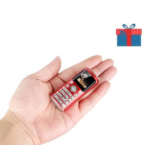 Ontgrendeld Fashion Pocket Mini mobiele telefoon Drukknop Dual Sim Klein formaat Cartoon mobiele telefoon MP3 Bluetooth Dialer Magic Voice Cartoon Celular
