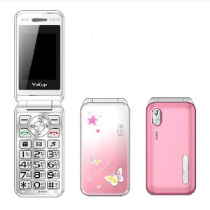 Unlocked Flip Lady's Beautiful Slim Mobile Phone With Flashlight No Camera Cute Student Girls Light Simply Working Dual Sim Card Cellphone