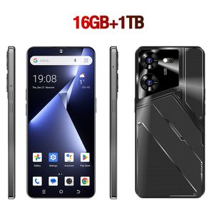 Smartphone mondial débloqué, 16 go + 1T, Android, reconnaissance faciale, HD, 72mp + 108mp, double SIM, 10 cœurs