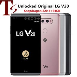 Téléphones mobiles LG V20 débloqués 4GB RAM 64GB ROM Android 5.7 pouces Snapdragon 820 16MP 8MP caméra 4G LTE téléphone portable 1pc