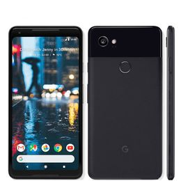 Originele Google Pixel 2 XL 4G LTE mobiele telefoon 4GB RAM 64 GB 128GB ROM Snapdragon 835 Octa Core Android 6.0 "AMOLED-scherm 12.2MP NFC Vingerafdruk ID Smart Mobiele Telefoon