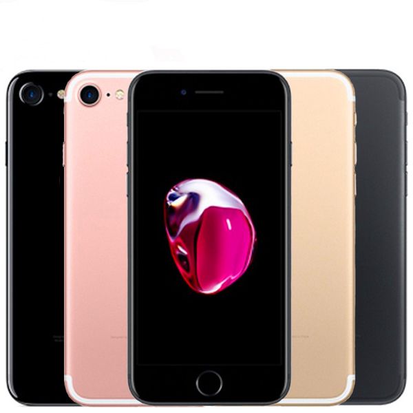 Téléphones portables Apple iPhone 7 4G LTE remis à neuf débloqués 32/128 Go/256 Go IOS 12.0MP Appareil photo Quad-Core Fingerprint 12MP 1960mA