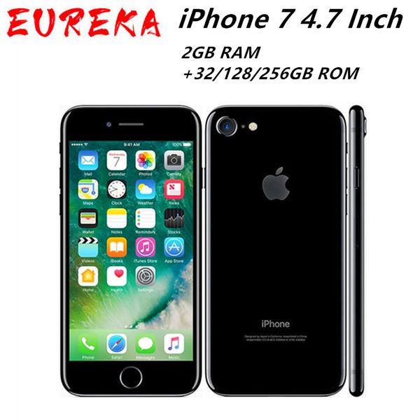 desbloqueado reacondicionado iPhone 7 Teléfonos de 4.7 pulgadas 2GB RAM 32/128 / 256GB ROM 12.0MP Cámara LTE IOS IPS Sin identificación táctil