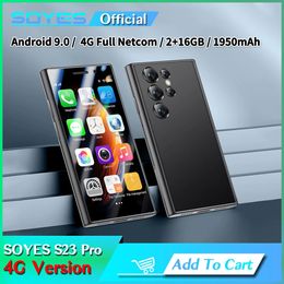 Déverrouiller le soja S23 Pro 4G version eurasienne mini smartphone 2 Go RAM 16 Go Rom Android 9.0 Face ID 1950mAh 3,0 pouces Dual Sim Carte Small Mobile Phone