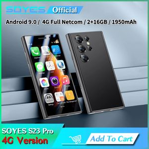 Soja desbloqueada S23 Pro 4G Versión Eurasia Mini Smartphone 2GB RAM 16GB Rom Android 9.0 Face ID 1950MAH 3.0 pulgadas Tarjeta SIM doble teléfono móvil pequeño