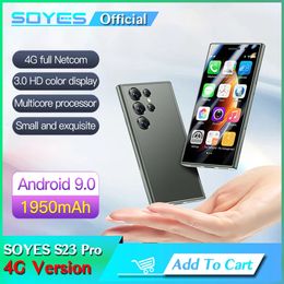 Déverrouiller le soja soja s23 pro mini smartphones de téléphone portable de poche 4G LTE Ultra Slim Phone mobile Google Play