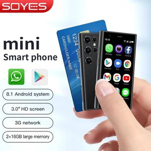 SOYES S23 Pro Mini Smartphones débloqués Réseau 3G 2 Go + 16 Go Android 8.1 Double carte SIM en veille Écran HD 3,0 pouces Batterie 1000 mAh Petit téléphone portable