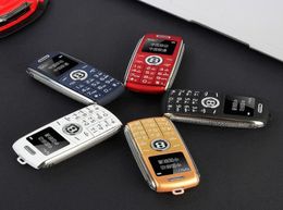 Ontgrendeld Super mini Bluetooth Dialer Mobiele telefoons Magic Voice One Key Recorder Celular Quad Band GSM Dual Sim-kaart Standby Kleine Mo4471923