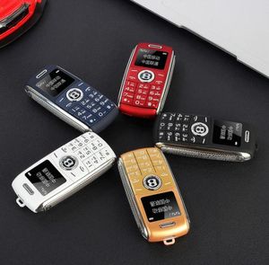 Déverrouillage des téléphones portables en dialenteur Bluetooth Super Mini One Key Recorder CELULLE Quad Band GSM Dual Sim Card Small MO3032432
