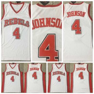 UNLV REBELS College 4 Larry Johnson Jerseys Basketball University Blanc Équipe Couleur Broderie Et Cousu Respirant Pur Coton Pour Les Fans De Sport Chemise NCAA