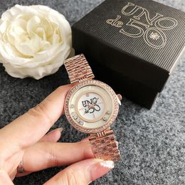 UNOde50 diamant montre 2022 nouveau alliage acier chaîne Bracelet dames bijoux montre UNS011 Annajewel