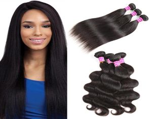 Ongewerkt 10a Braziliaanse maagdelijke haarbundels verkopers recht menselijk haar weefsels lichaamsgolf hair extensions inrichting natuurlijke kleur 5709619