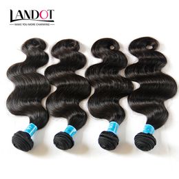 Onverwerkte 9A Indian Body Wave Virgin Menselijk Haar Weave Bundels 4 Stks Natuurlijke Kleur Dyable Soft Dikke Tangle Free Indian Hair Extensions