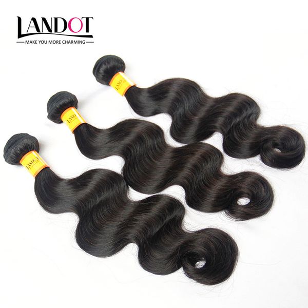 Vague de corps de cheveux vierges malaisiens non transformés 100% cheveux humains tisse 4 faisceaux de couleur naturelle SOFT THICK TANGLE FREE Extensions de cheveux malaisiens