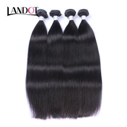 Paquetes de cabello humano virgen brasileño recto Paquetes de calidad superior Indio Camboyano Mongol Peruano Malasia Remy Extensiones de cabello Suave COMPLETO