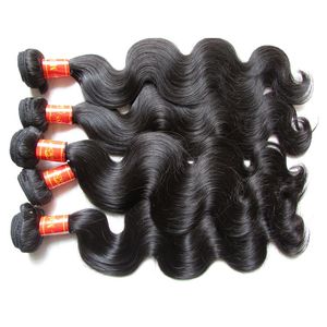 Néguier de la Vierge Malaisienne Virgin Remy Human Cheveux Extension Bundles Weave 5 Morceau 500g 10-30inch Perruques de Cheveux Humains coupés d'un donneur