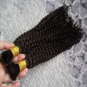 onverwerkt braziliaanse afro kinky krullend haar 2 stuks geen inslag echt haar bulk voor vlechten 200g echt haar voor vlechten bulk geen bijlage