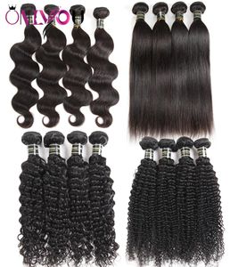 Onverwerkte Goedkope 9a Braziliaanse Straight Maagdelijk Menselijk Haarbundels Body Wave Kinky Krullend Menselijk haar weeft Ruwe Indiase Remy Human Ha9453160