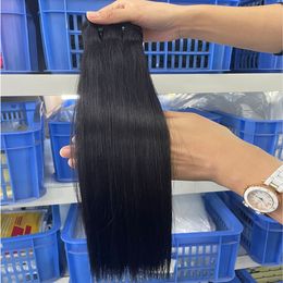 Paquetes de cabello crudo liso SDD sin procesar, 100% cabello humano