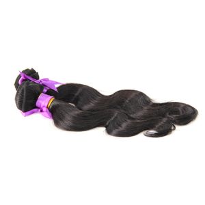 Onverwerkte Maagd Braziliaanse Haar Body Wave Menselijk Hair Extensions Natural Black 200g Braziliaans Haar Weven, Geen Geschedend, Tangle GRATIS