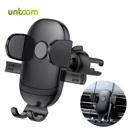 Soporte de teléfono para coche Untoom, soporte para teléfono móvil con salida de aire para coche para iPhone 12 13 Pro Max Xiaomi Samsung, soporte GPS para teléfono inteligente de coche