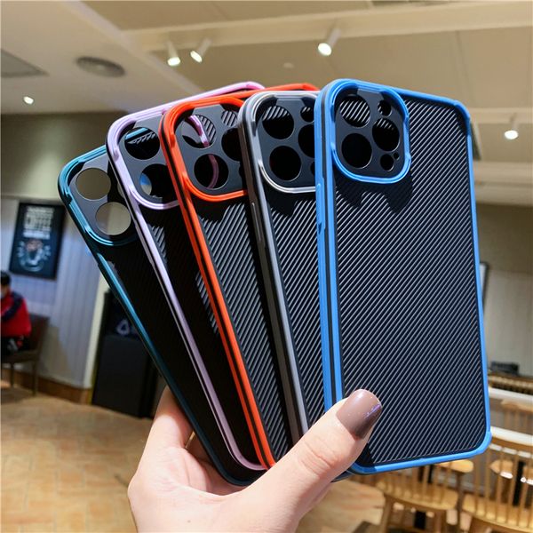 Fundas de teléfono Untra finas anticaídas a prueba de golpes para iPhone 12 11 Pro Xs Max Xr 6 7 8 Plus, carcasa protectora para teléfono móvil