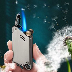 Ongebruikelijke mechanische zin Jet Torch Lighter Winddicht Waterdicht Opblaasbaar Butaan Sigaret Roken Accessoires Cool VP0W